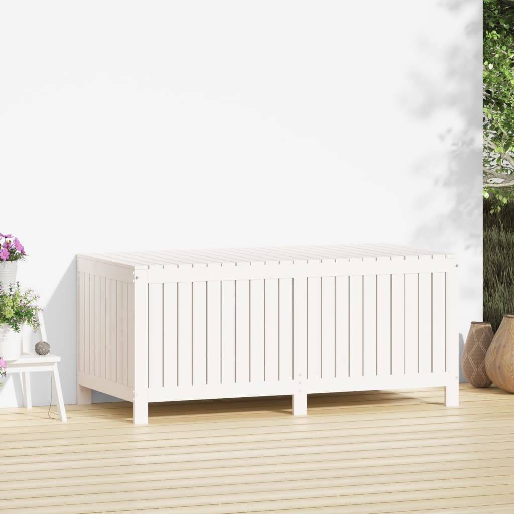 Coffre de jardin bois de pin blanc 147 x 68 x 64 cm - PANGIVO - Image 3