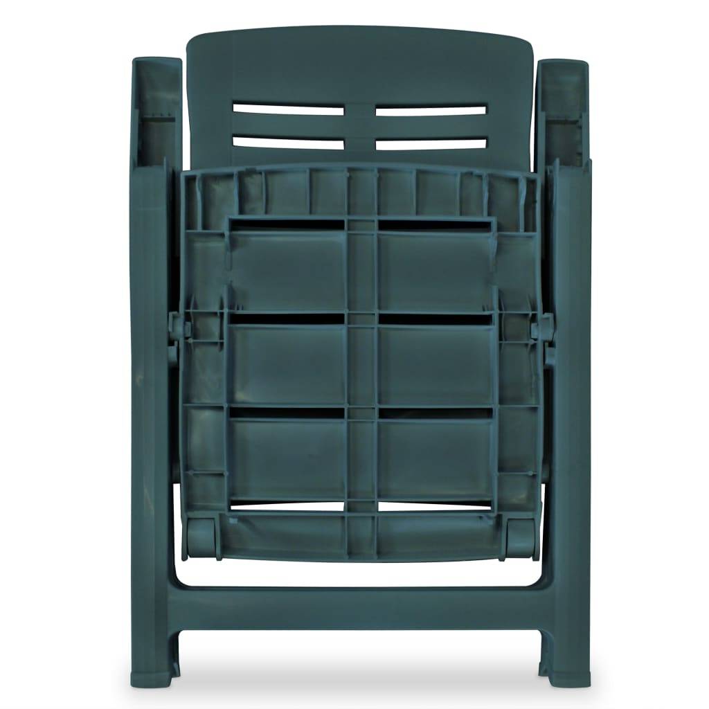 Vidaxl - Ensemble à manger d'extérieur 7 pcs Plastique Vert vidaXL 275080 - Image 8