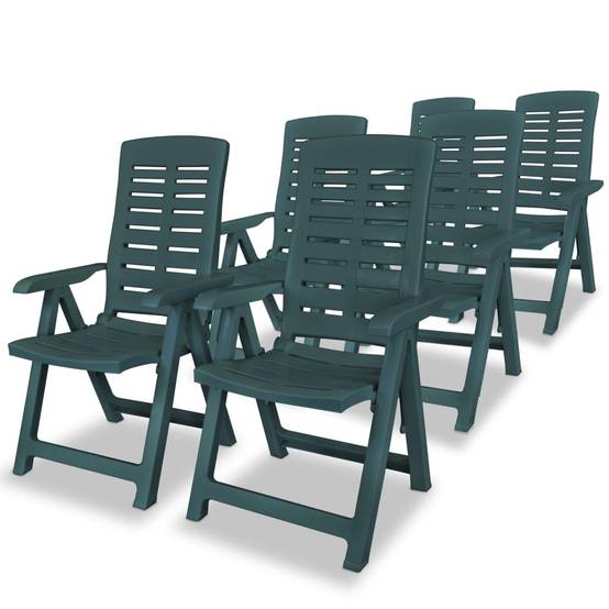 Vidaxl - Ensemble à manger d'extérieur 7 pcs Plastique Vert vidaXL 275080 - Image 9