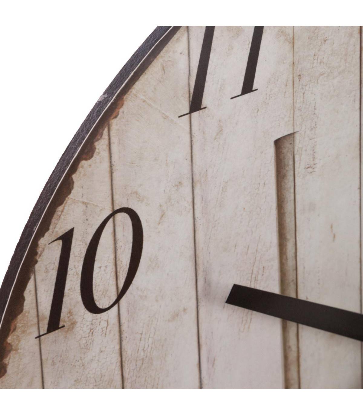 Pendule murale en Bois D 28 cm - Image 2