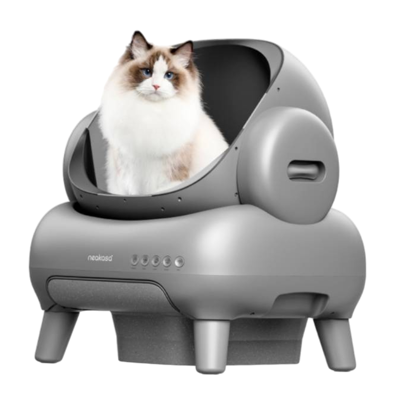 NEAKASA M1 Litière automatique pour grands chats, Grise + Marche pour litière NEAKASA - Image 3