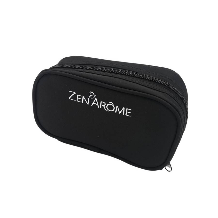 Trousse de Rangement pour Huiles Essentielles - Noire - 10 Emplacements – Transport Facile- Protection–Rangement Pratique- Zen'Arôme - Image 2
