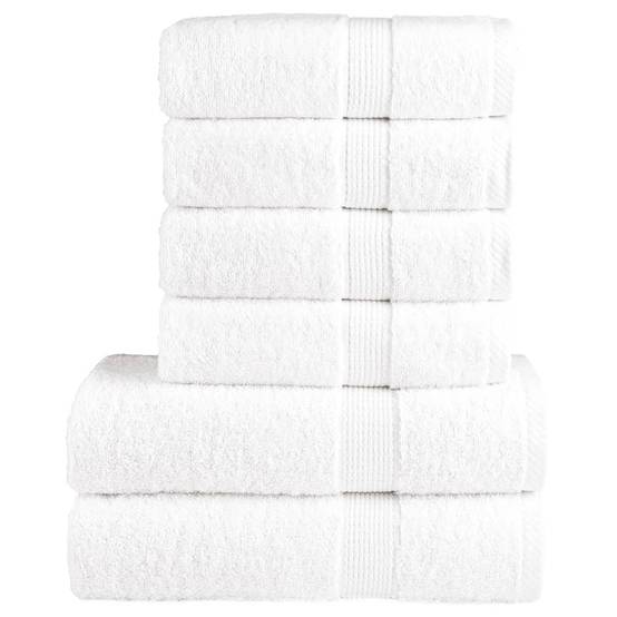 Ensemble de serviettes de qualité supérieure SOLUND 6 pcs blanc Maison Chic - Image 2