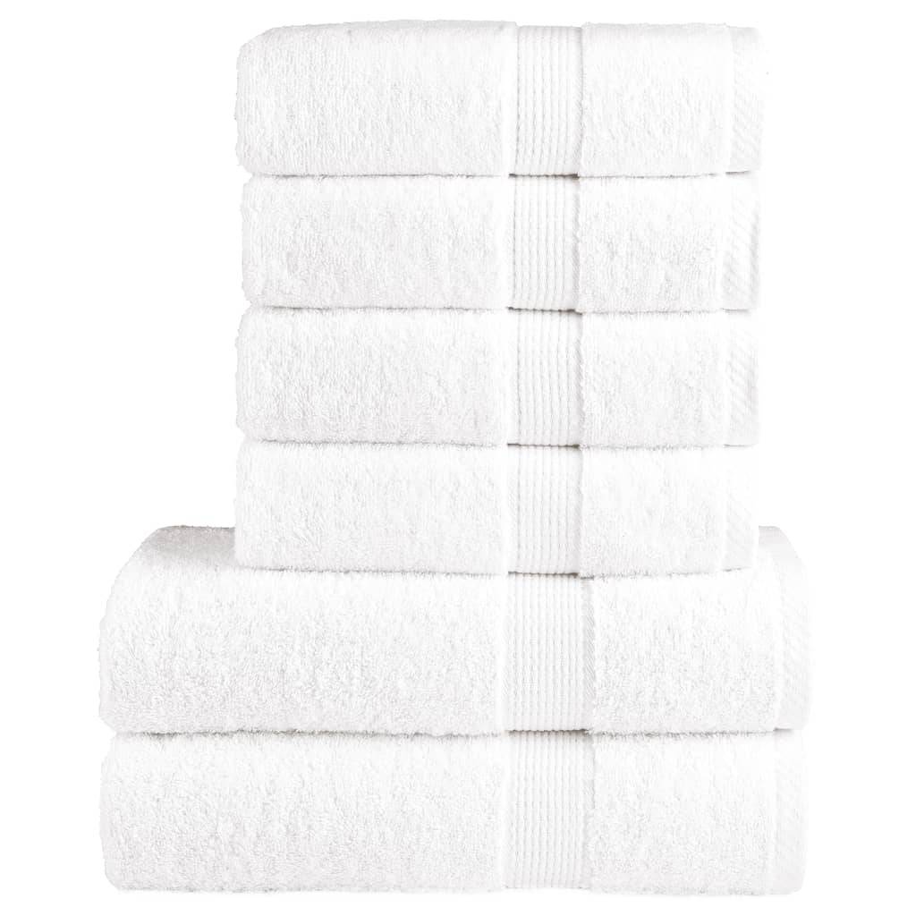 Ensemble de serviettes de qualité supérieure SOLUND 6 pcs blanc Maison Chic - Image 2