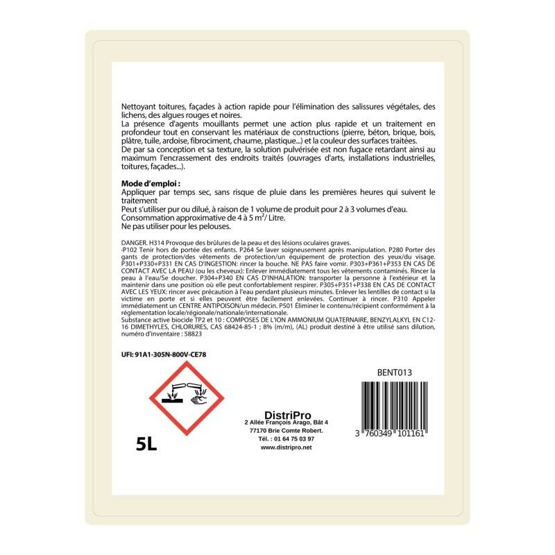 Antimousse concentré toiture, façade, terrasse ULTRA'DMOUSS - 5 L - Image 6