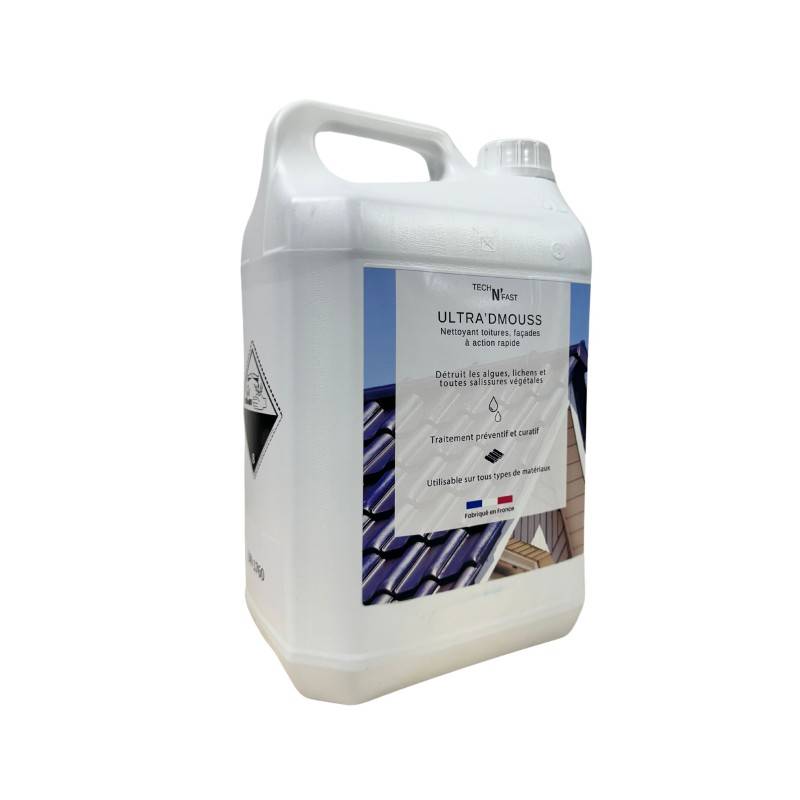 Antimousse concentré toiture, façade, terrasse ULTRA'DMOUSS - 5 L - Image 1