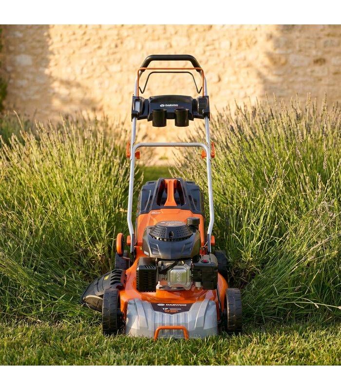 Tondeuse thermique autotractée 150cc 46cm coupe mulching DAEWOO DLM4600SP - Image 4