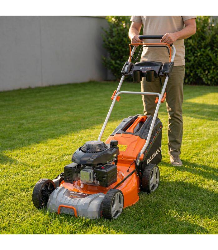 Tondeuse thermique autotractée 150cc 46cm coupe mulching DAEWOO DLM4600SP - Image 5