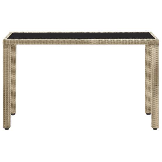 PANGIVO - Table de jardin Résine tressée Beige 123 x 60 x 74 cm - PANGIVO - Image 2
