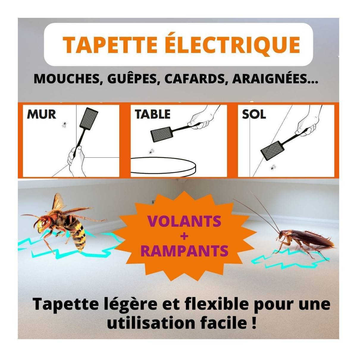 ACTO Tapette Électrique Anti-Insectes - Lot de 3 | Efficacité Immédiate - Image 5