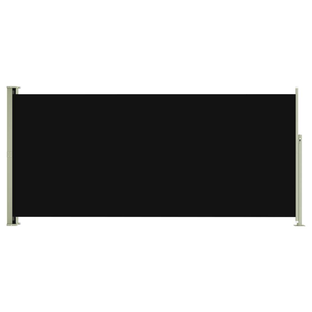 Helloshop26 - Auvent paravent store brise-vue latéral rétractable de patio jardin terrasse balcon protection visuelle écran 140 x 300 cm noir - Image 1