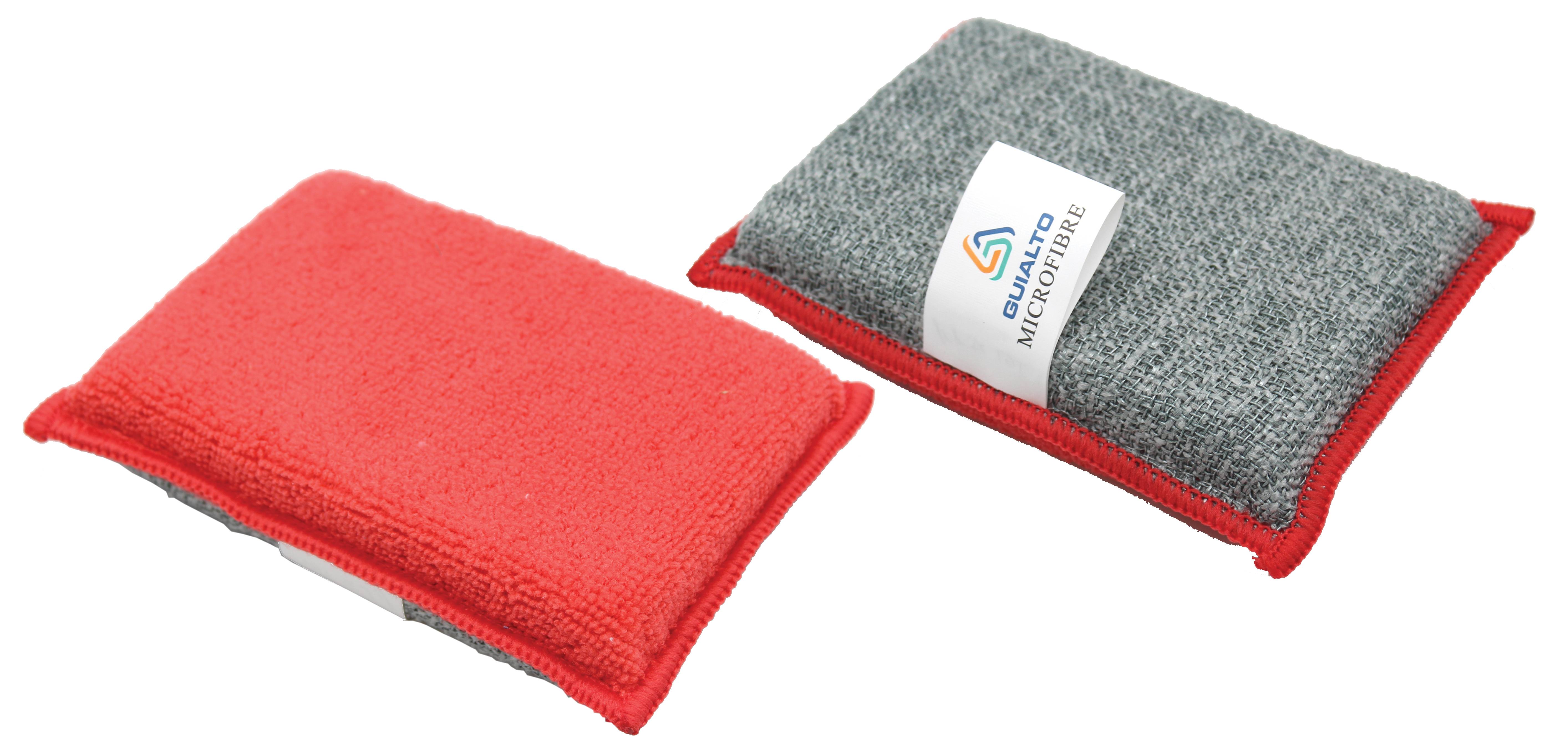 Eponge Microfibre Double Face Grattante (Pack de 2) - Guialto