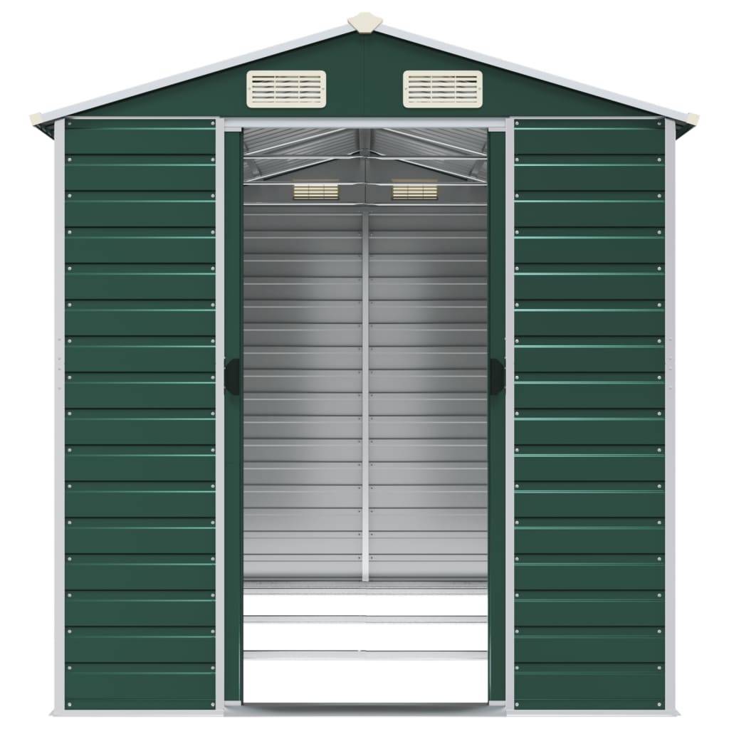 Vidaxl - Abri de jardin Vert 191 x 300 x 198 cm Acier galvanisé vidaXL 3188233 - Image 6