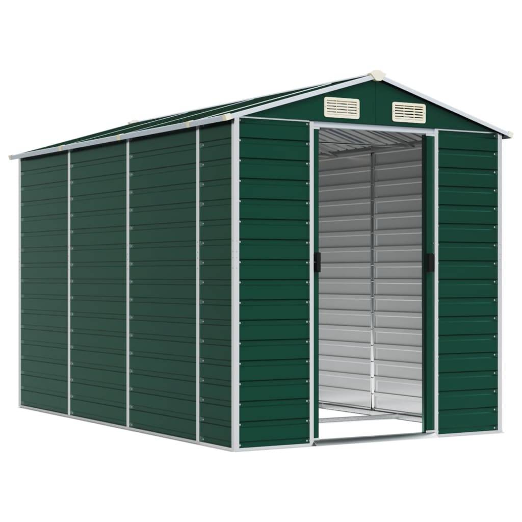 Vidaxl - Abri de jardin Vert 191 x 300 x 198 cm Acier galvanisé vidaXL 3188233 - Image 9