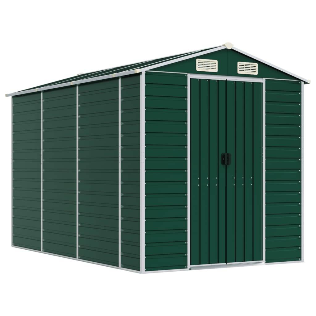 Vidaxl - Abri de jardin Vert 191 x 300 x 198 cm Acier galvanisé vidaXL 3188233 - Image 2