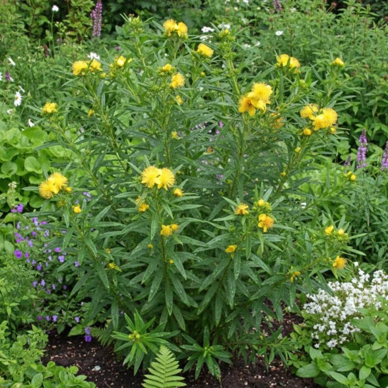 Millepertuis Gemo, Hypericum à fleurs Jaune - feuillage Persistant - Pot de 5L - 40/60 cm-  hauteur à maturité De 1,00 m à 1,50 m - Image 3