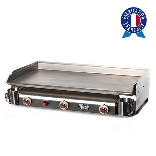 Plancha à gaz TRIO 3 feux - Plaque et caisson INOX - TR2 - Image 1