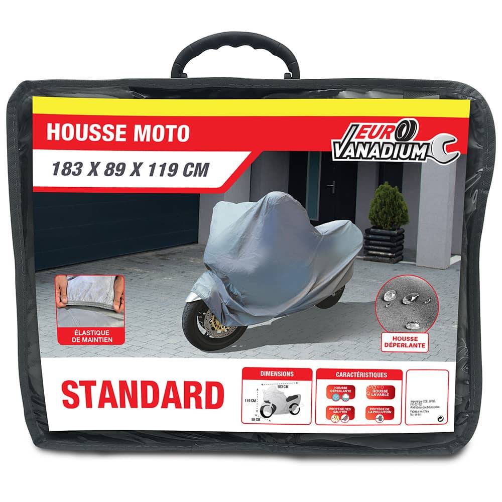 Euro Vanadium - Housse pour moto - intérieur 183 x 89 x 119 Gris - Image 4
