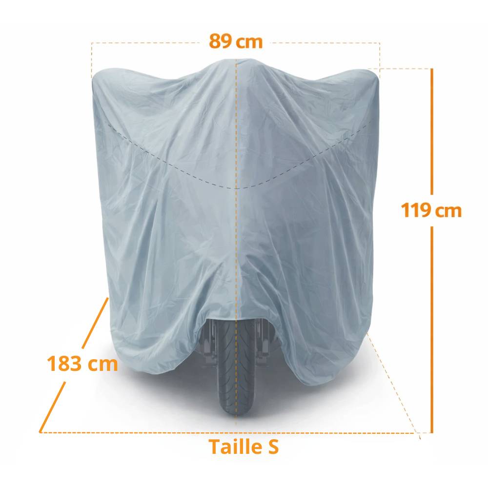Euro Vanadium - Housse pour moto - intérieur 183 x 89 x 119 Gris - Image 2