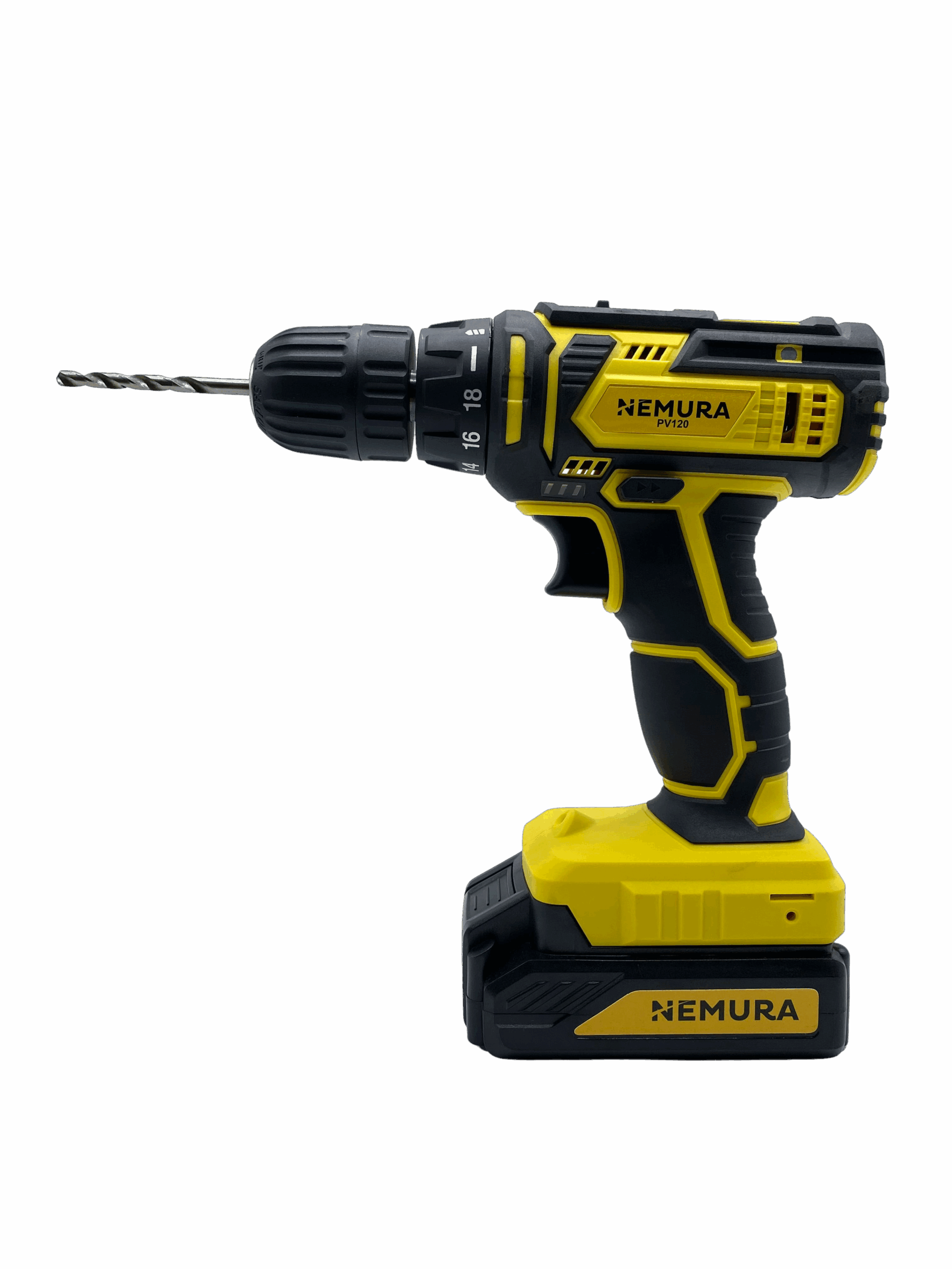 Nemura - Pack 3 outils 20V - Perceuse, Perforateur, Meuleuse + 3 batteries + 2 mallettes de rangement + 2 Chargeurs - Image 2