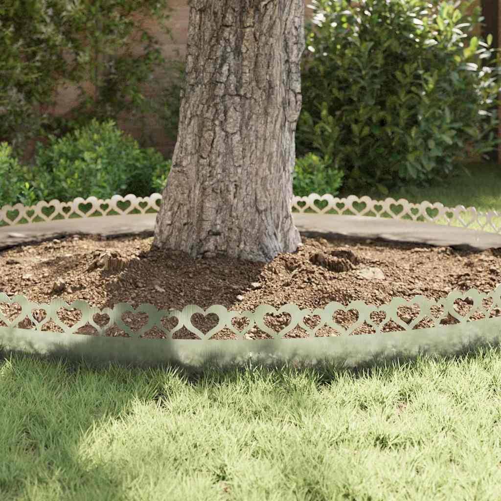 Lot 30 bordures pelouse acier inoxydable jardin allée délimitation claire 103x22cm argent - ComfortXL Outdoor Living - Image 5