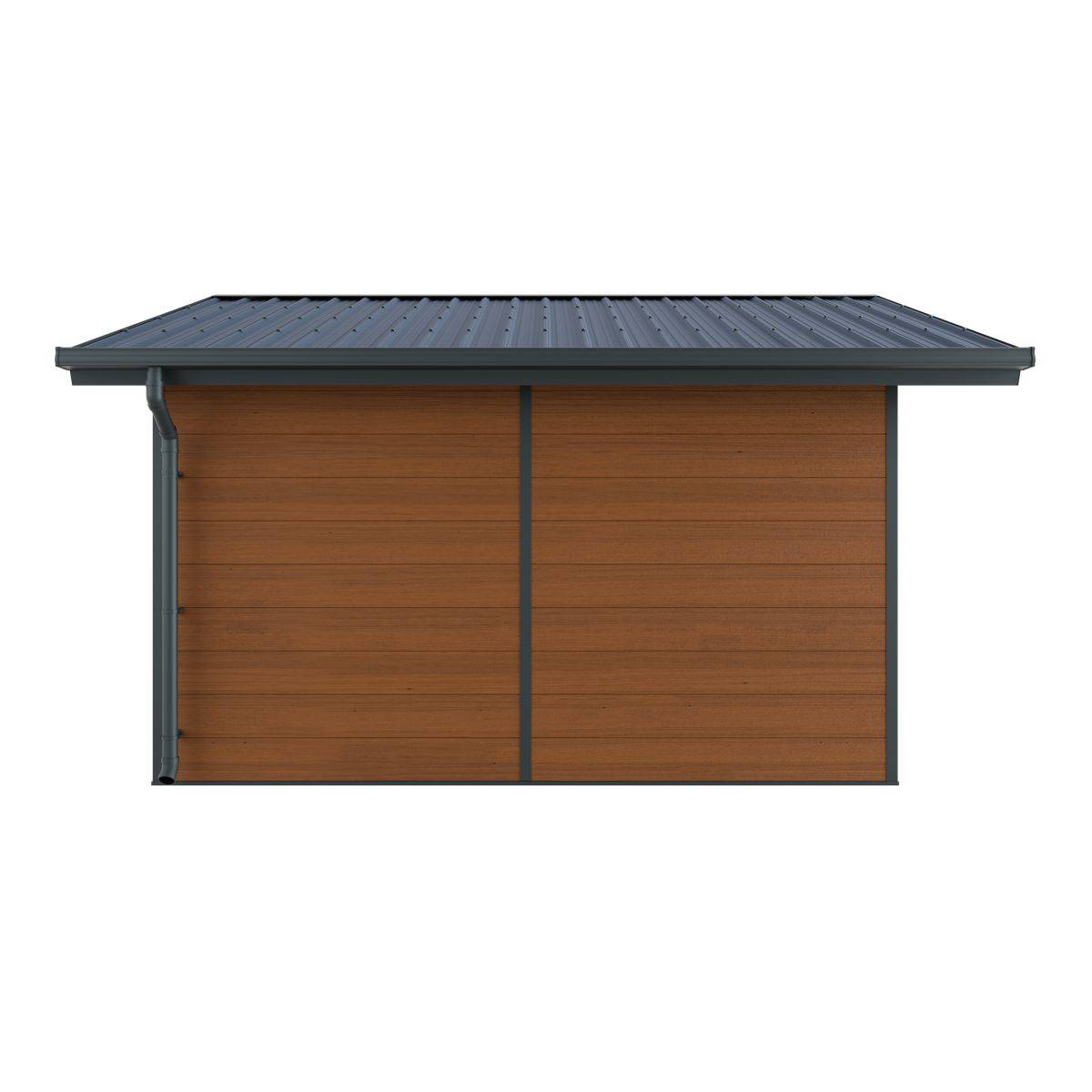 Direct Abris - Abri de Jardin Composite ISORA - 15m2 Brun - Cabane Atelier / Abri Velo - Image 5