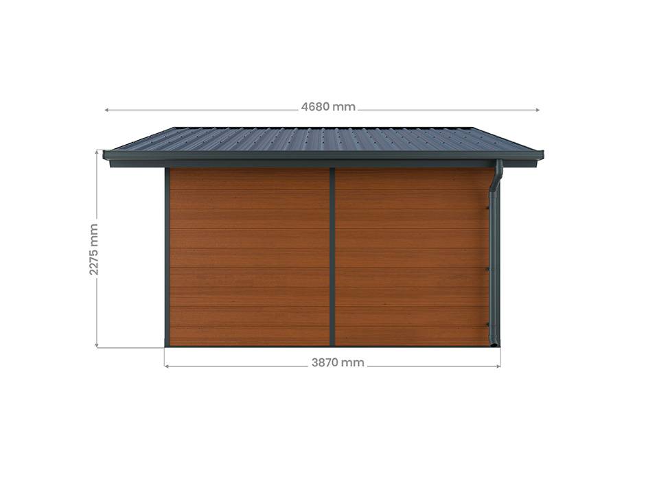 Abri de Jardin Composite ISORA - 15m2 Brun - Cabane Atelier / Abri Velo - Image 7