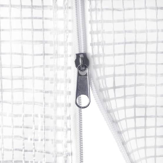 Serre Tunnel Jardin Acier Galvanisé 60m² Blanc Protection Cultures 20x3x2m - ComfortXL Outdoor Living - Image 7