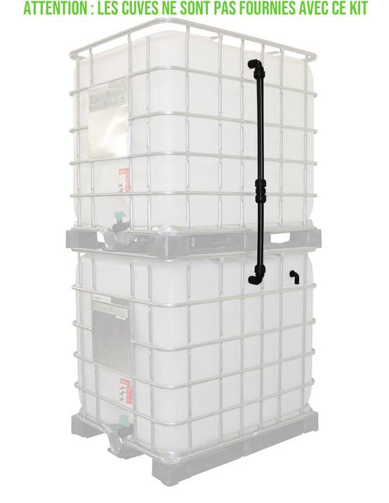 Kit Vertical de Raccordement de 2 Cuves eau 1000 L + Trop-Plein - Image 2