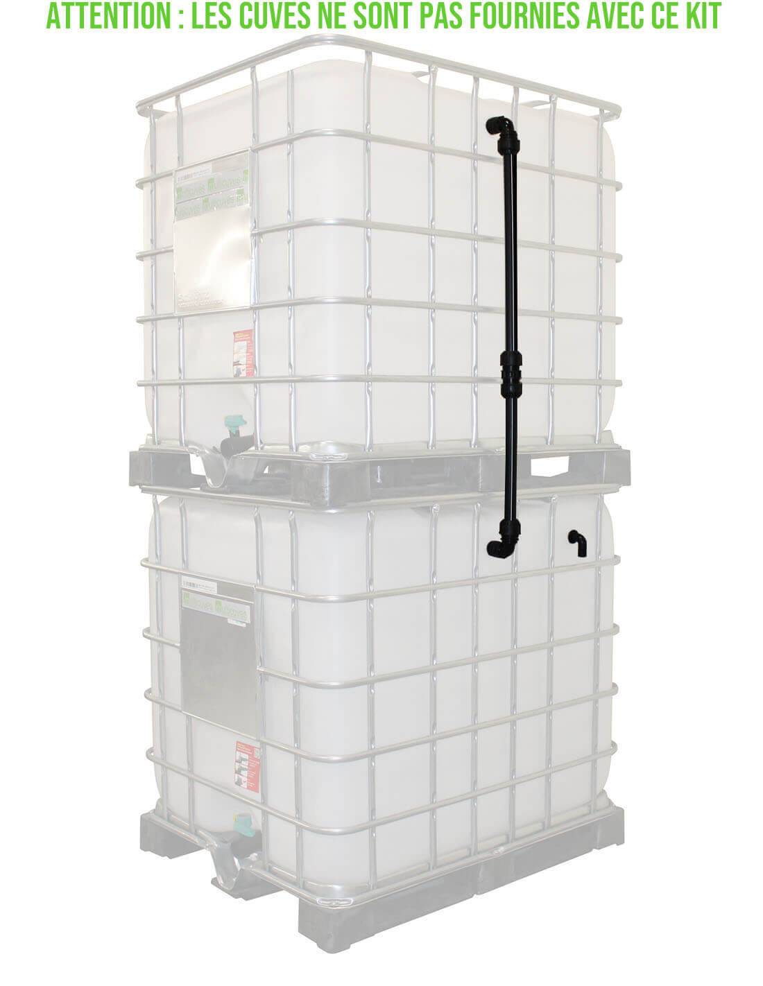 Kit Vertical de Raccordement de 2 Cuves eau 1000 L + Trop-Plein - Image 2