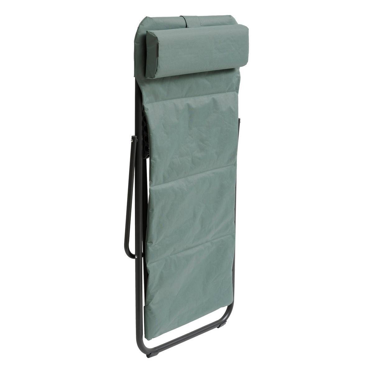 Hesperide - Chilienne de jardin pliante "Jubba" vert jade & graphite en zinc et polyester Hespéride - Image 5