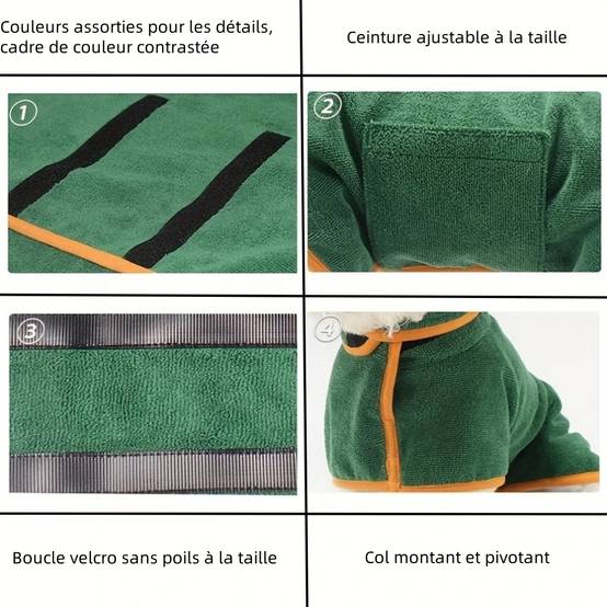 Serviette de bain pour animaux de compagnie - IntiMeg - Image 3