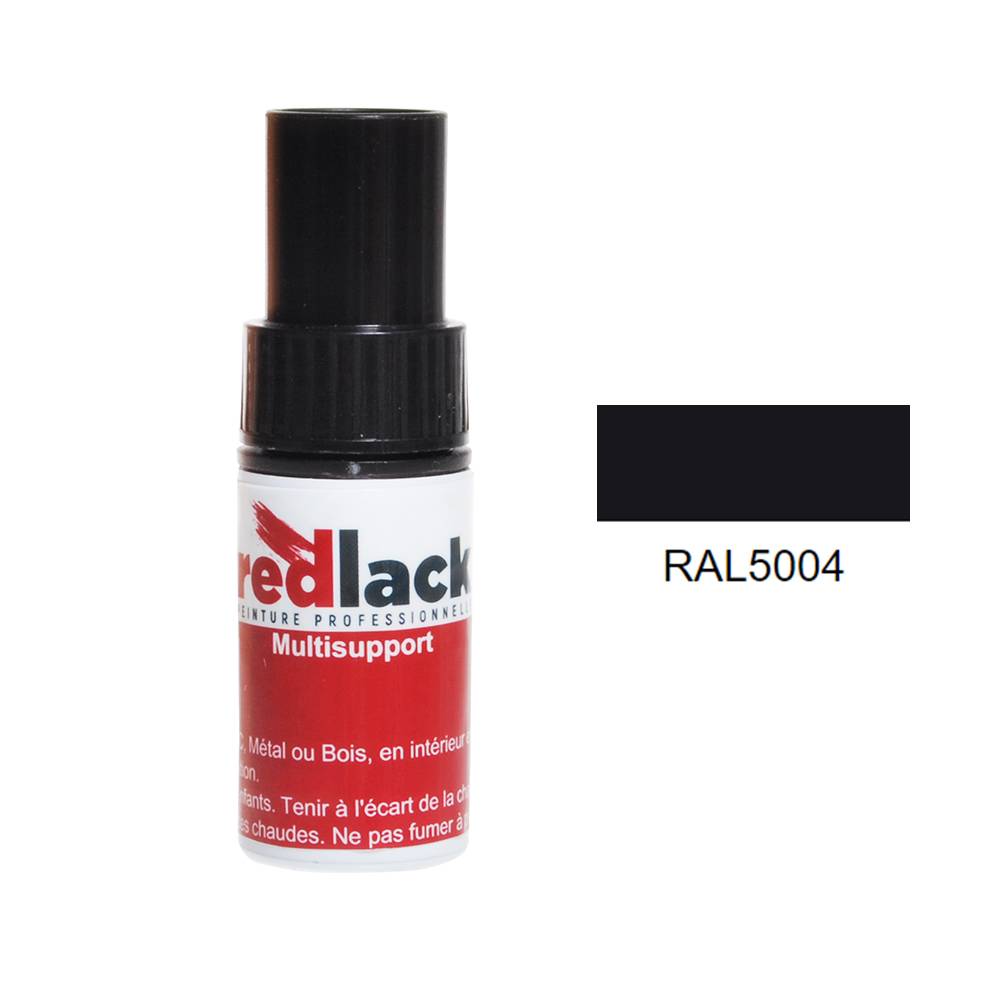 Peinture flacon retouche Bleu noir RAL 5004 Brillant multisupport ...