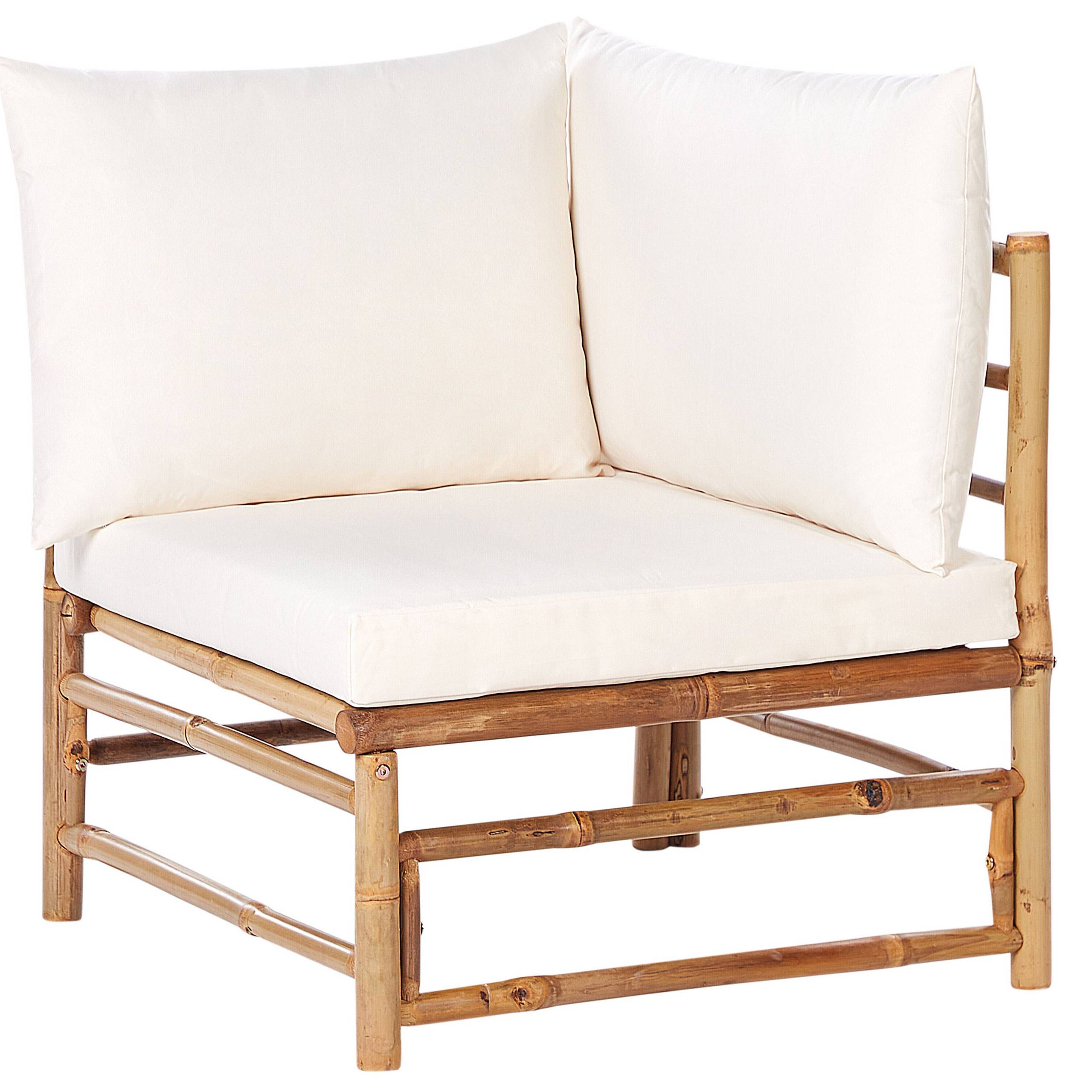 Beliani - Fauteuil Bambou Blanc cassé CERRETO - Beliani - Image 2