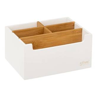 Organiseur 5 Compartiments "Natureo" 18cm Blanc