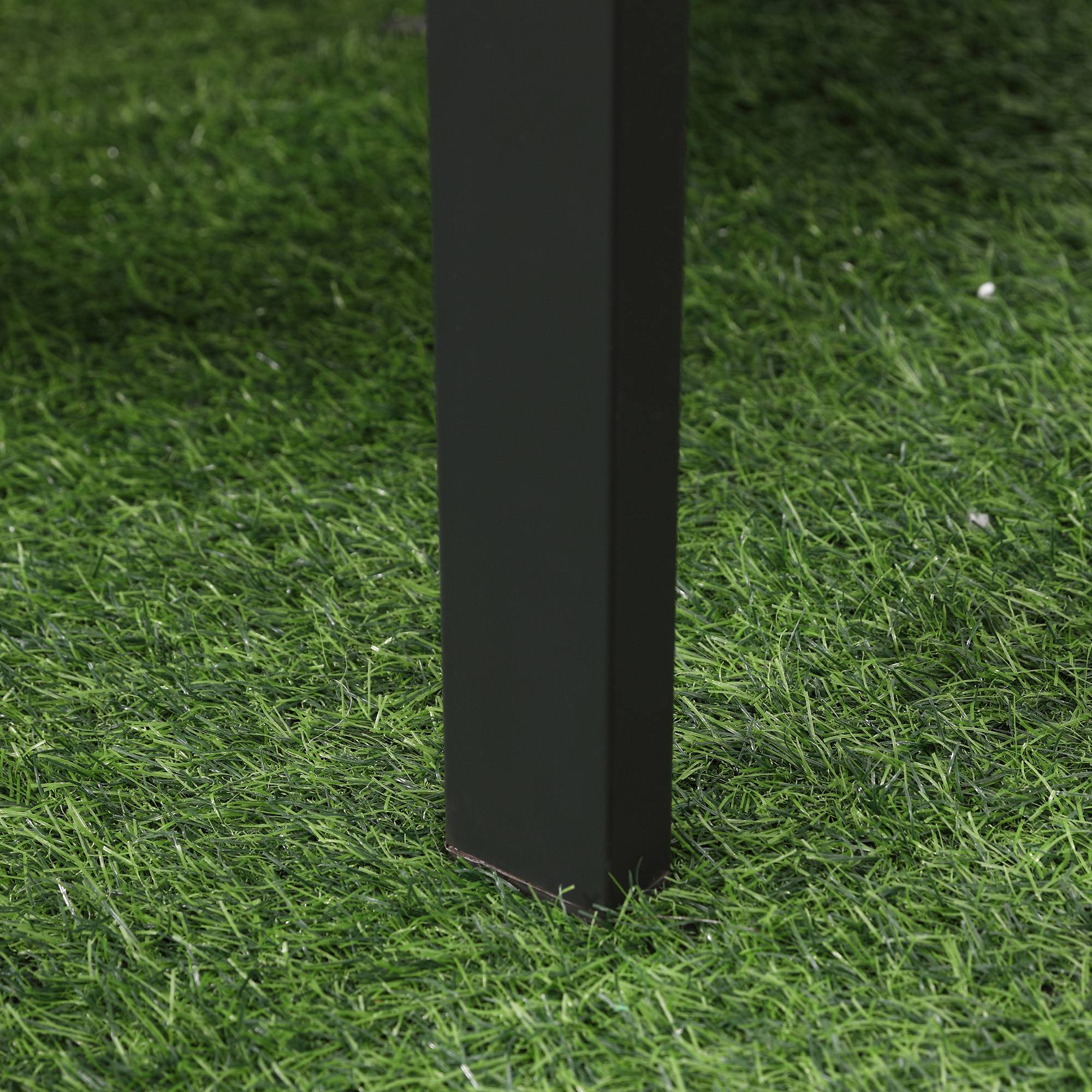 Outsunny - Ensemble salon de jardin 4 places 4 pièces design style yachting coussins déhoussables table basse métal époxy résine tressée anthracite - Outsunny - Image 8