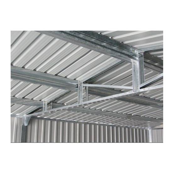 X-Metal - Garage en métal anthracite 19,61 m² double porte avec kit d'ancrage X-Metal - Image 4