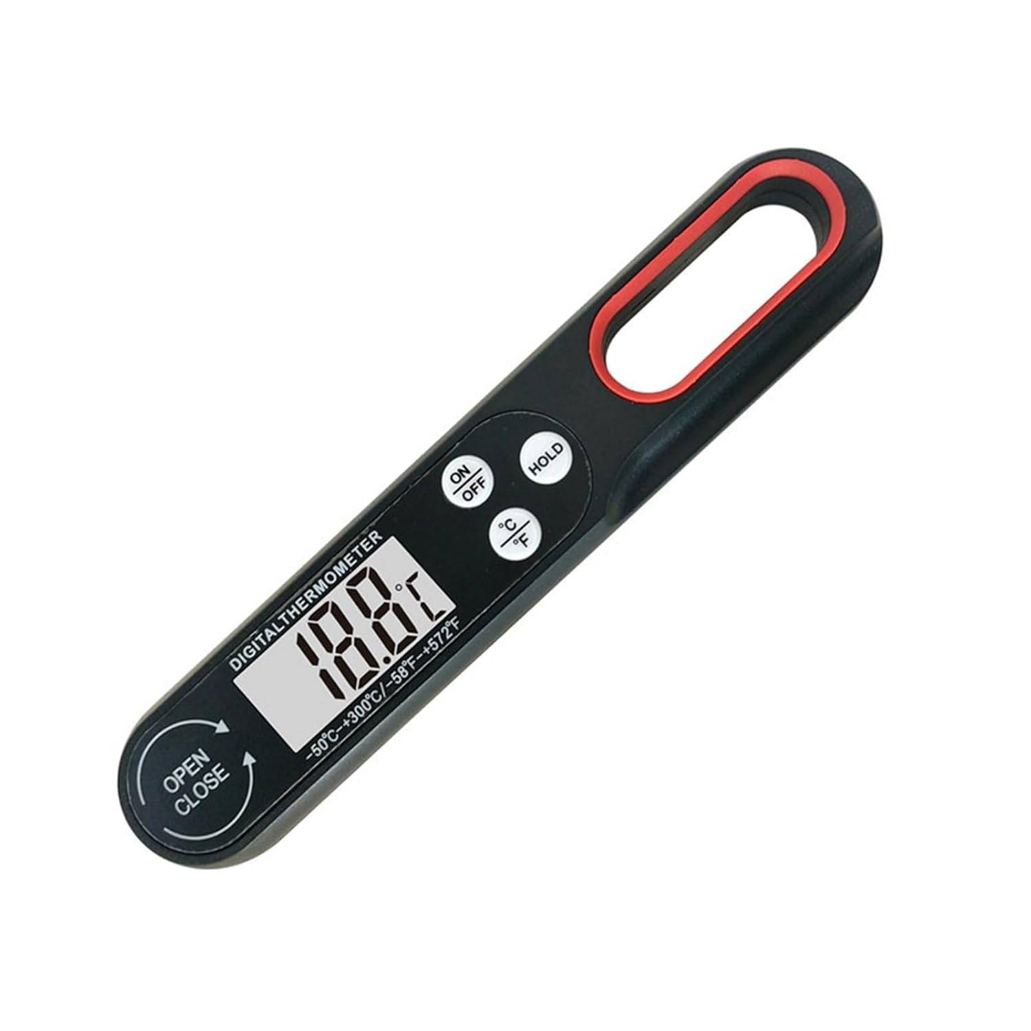 Thermomètre alimentaire - Thermomètre à viande - Thermomètre de cuisine - Avec grand écran LCD et sonde pliable - Noir-Lytech - Image 6