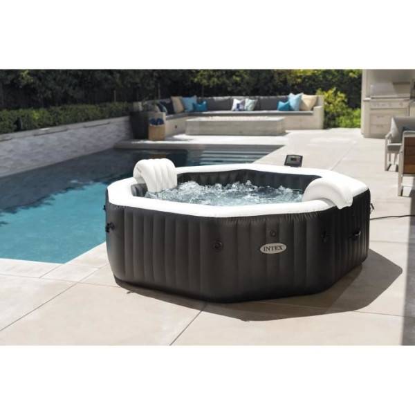 Intex - Spa gonflable INTEX - Carbone - 218 x 71 cm - 6 places - Octogonal - 28462EX - Image 2