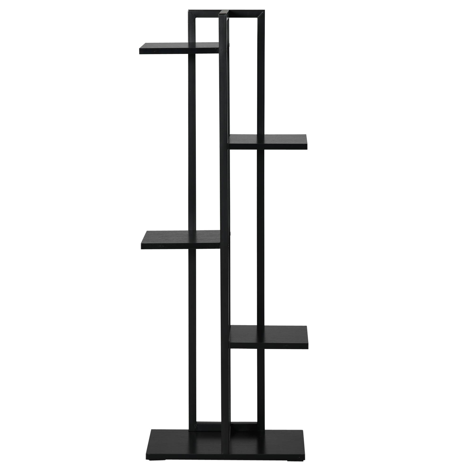 Sans Marque - Étagère à fleurs en acier 5 niveaux intérieur et extérieur support de plantes pour jardin balcon salon 40x22x113cm noir - Image 10