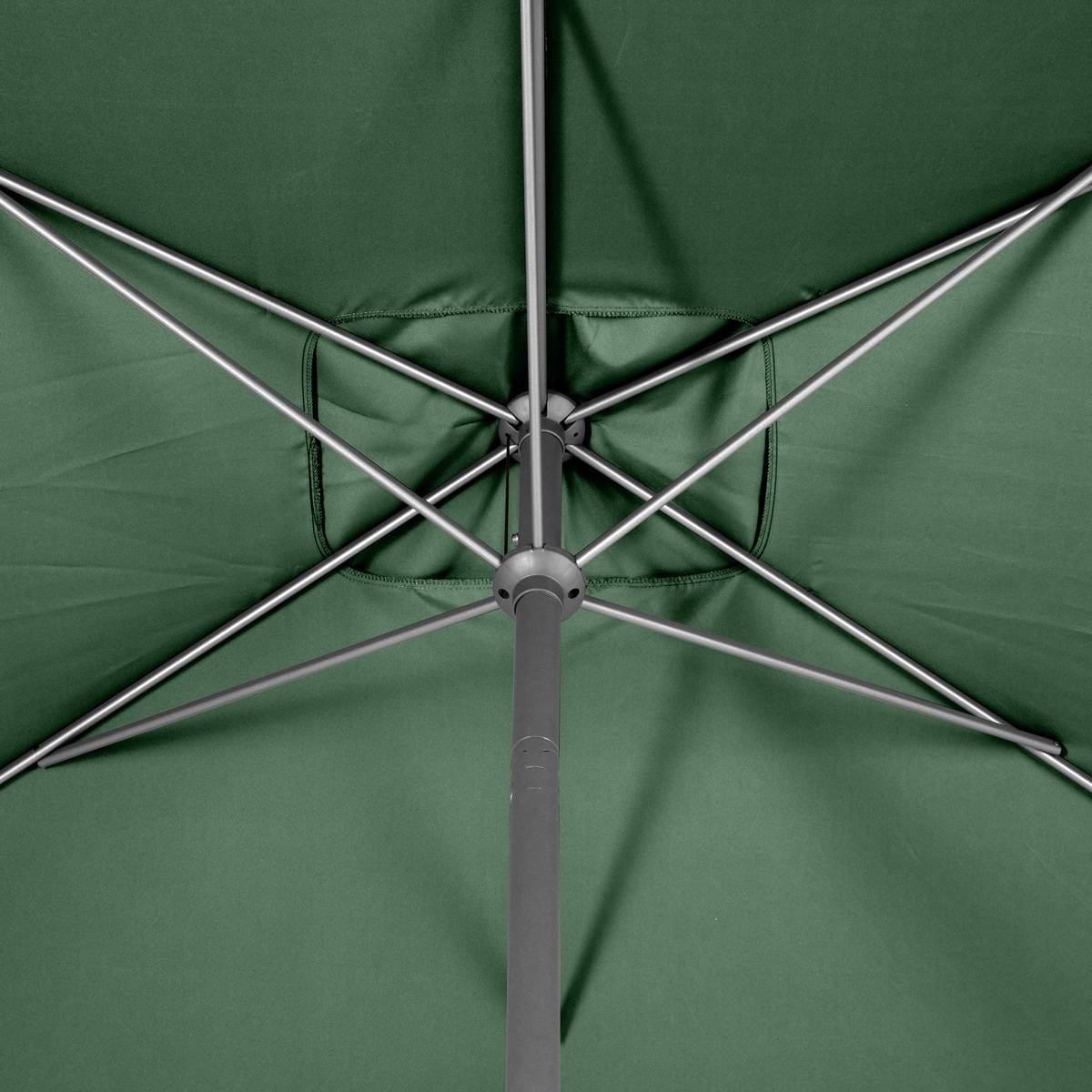 Hesperide - Parasol droit rectangulaire "Loompa" vert olive 3x2m en aluminium Hespéride - Image 5