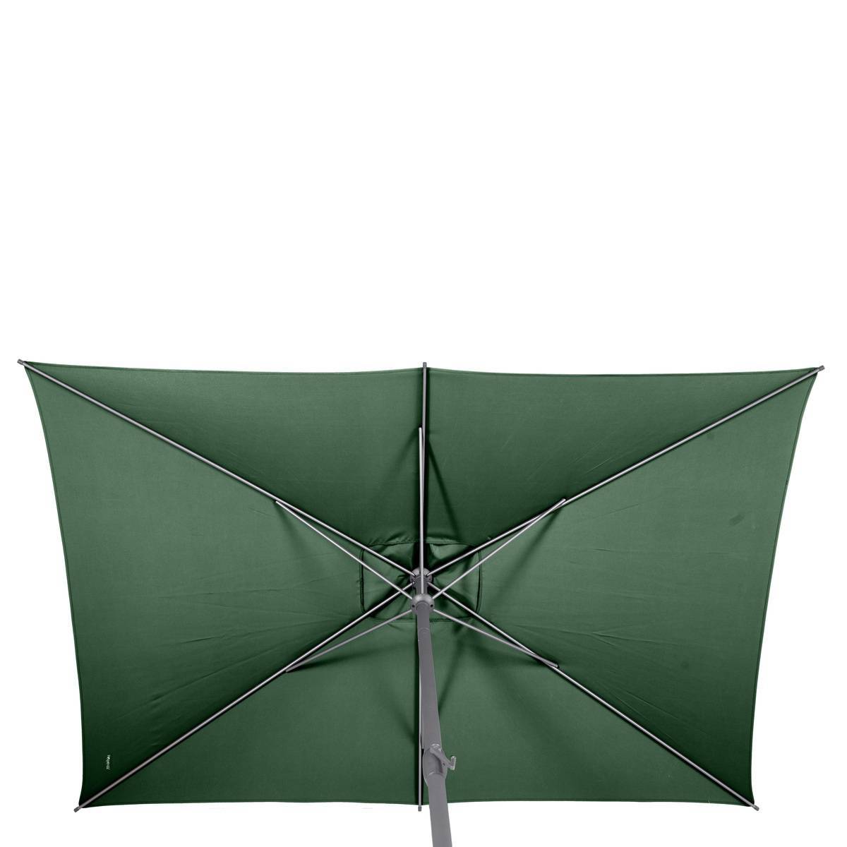 Hesperide - Parasol droit rectangulaire "Loompa" vert olive 3x2m en aluminium Hespéride - Image 4