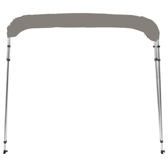 Store banne | Auvent bimini à 4 arceaux gris 243x244x137 cm Maison Chic - Image 4