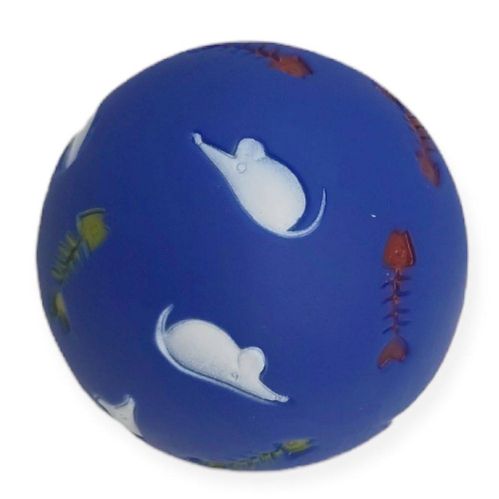 Balle distributrice de friandises pour chats  ø 7.5 cm, bleu - Image 2