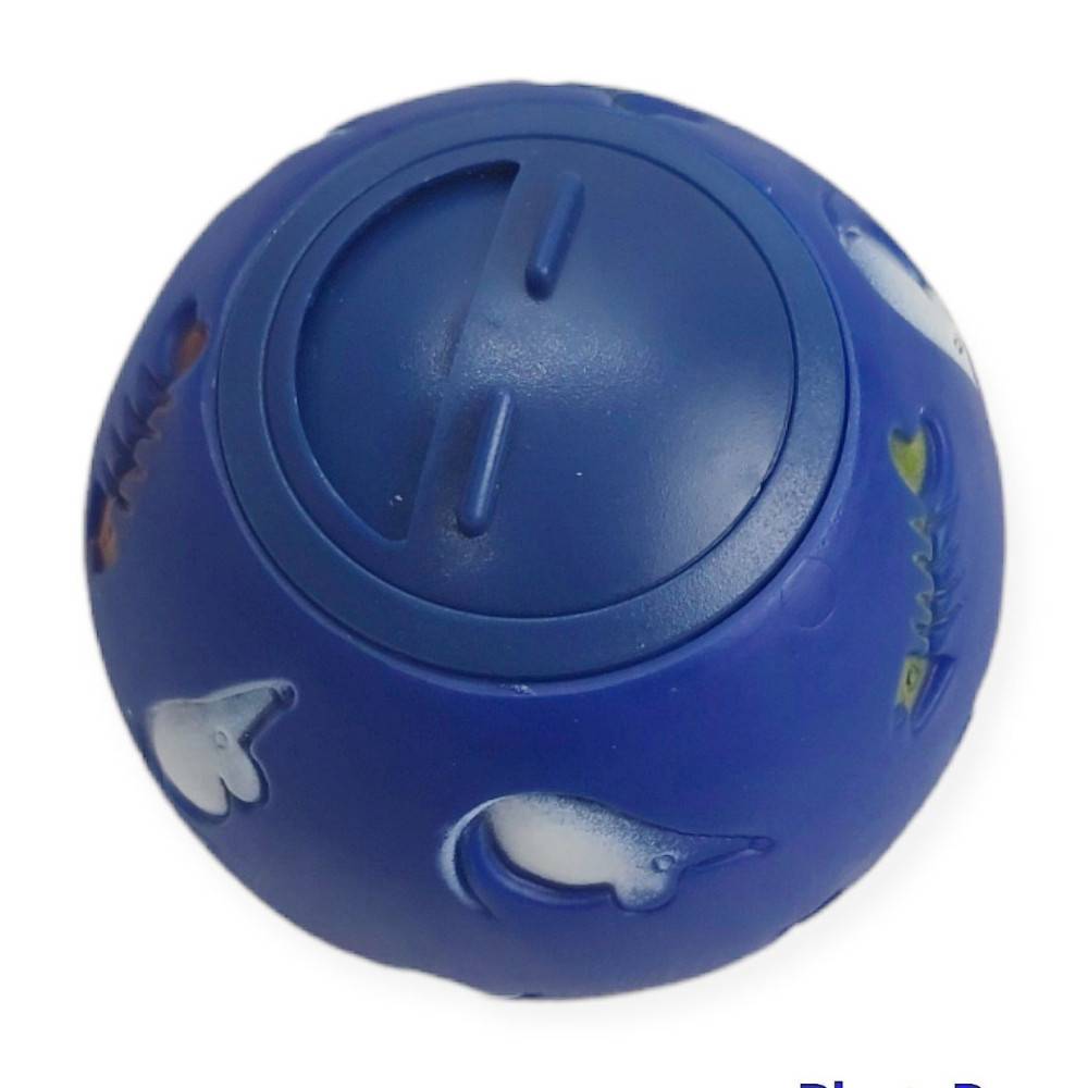 Balle distributrice de friandises pour chats  ø 7.5 cm, bleu - Image 1