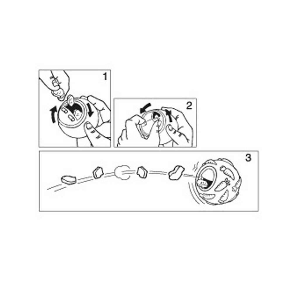 Balle distributrice de friandises pour chats  ø 7.5 cm, bleu - Image 3