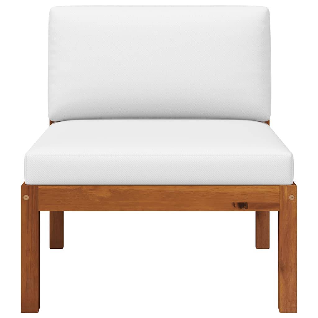 Canapé de jardin | Canapé D'extérieur | Sofa De Jardin central avec coussins en bois d'acacia et corde Maison Chic - Image 3