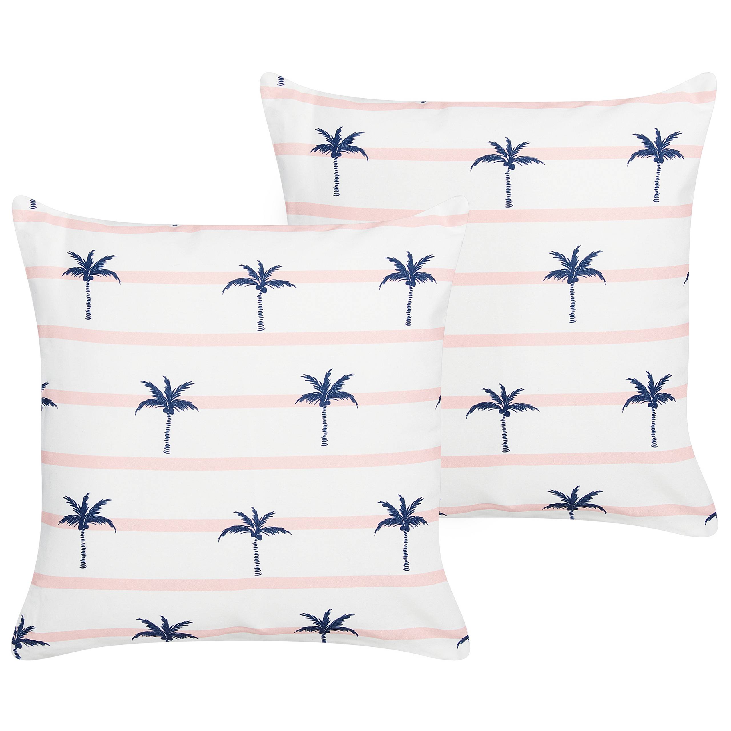 Beliani - Coussin d'extérieur Tissu Blanc MOLTEDO Beliani - Image 1