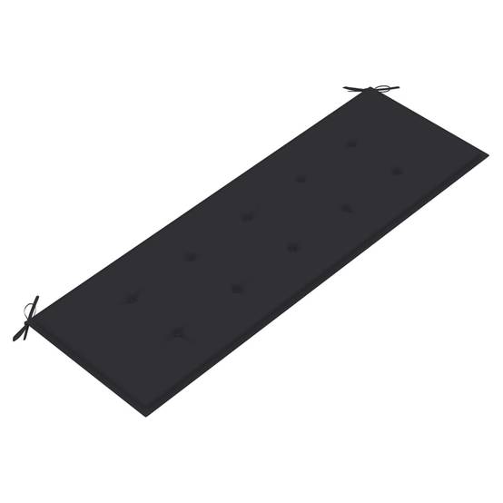 PANGIVO - Banc de jardin bois de teck anthracite 150 x 51.5 x 84 cm, Poids:19.24kg - PANGIVO - Image 5