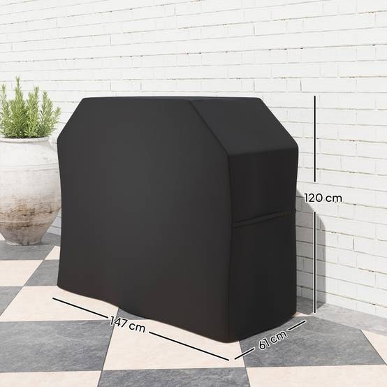PANGIVO - Housse de protection pour grill polyester noir 147 x 61 x 120 cm - PANGIVO - Image 3